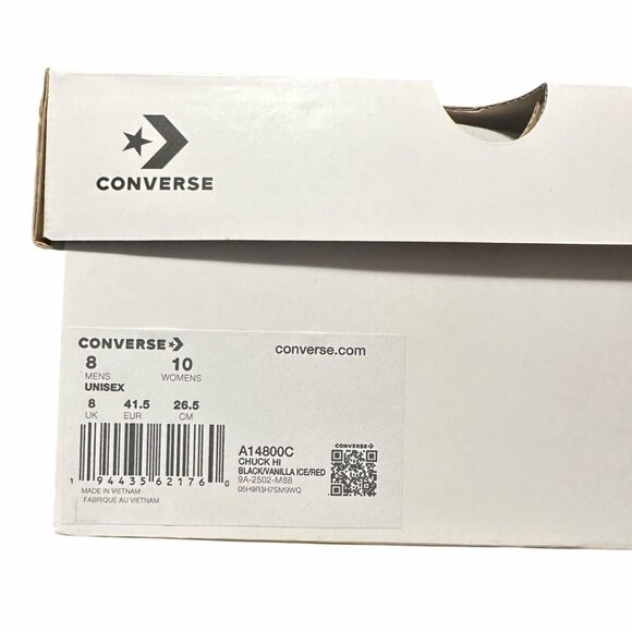⭐Converse x Isabel Marant Chuck 70 Hi Sz 8 Men's Shoes Black Vanilla Ice A14800C - Picture 13 of 14
